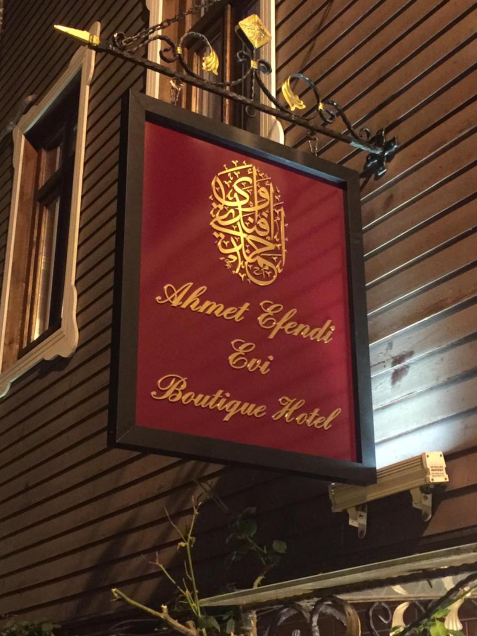 Ahmet Efendi Evi Hotel Istanbul Exterior foto